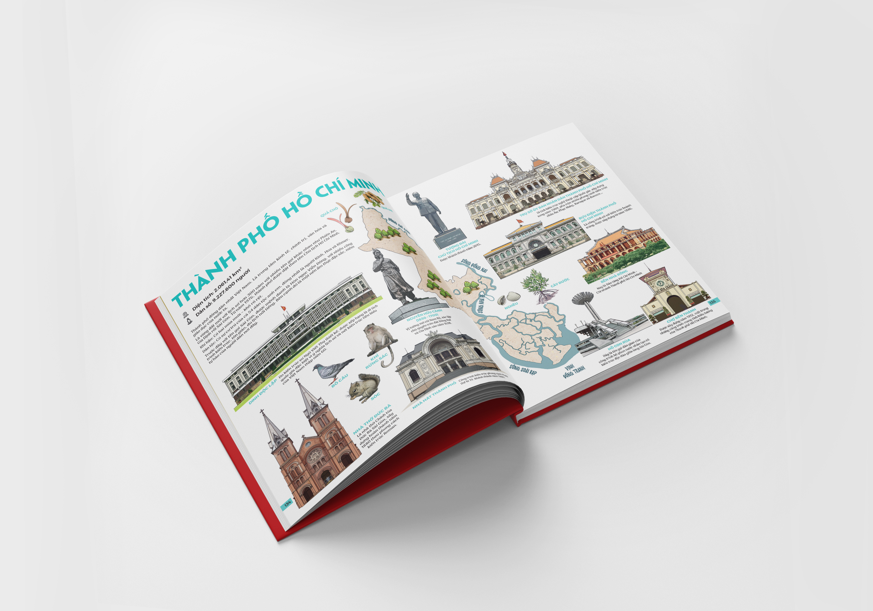 Bo
						
										
										Dat Nuoc Gam Hoa - Atlas Viet Nam - An Ban Luu Dau 63 Tinh Thanh - Bia Cung