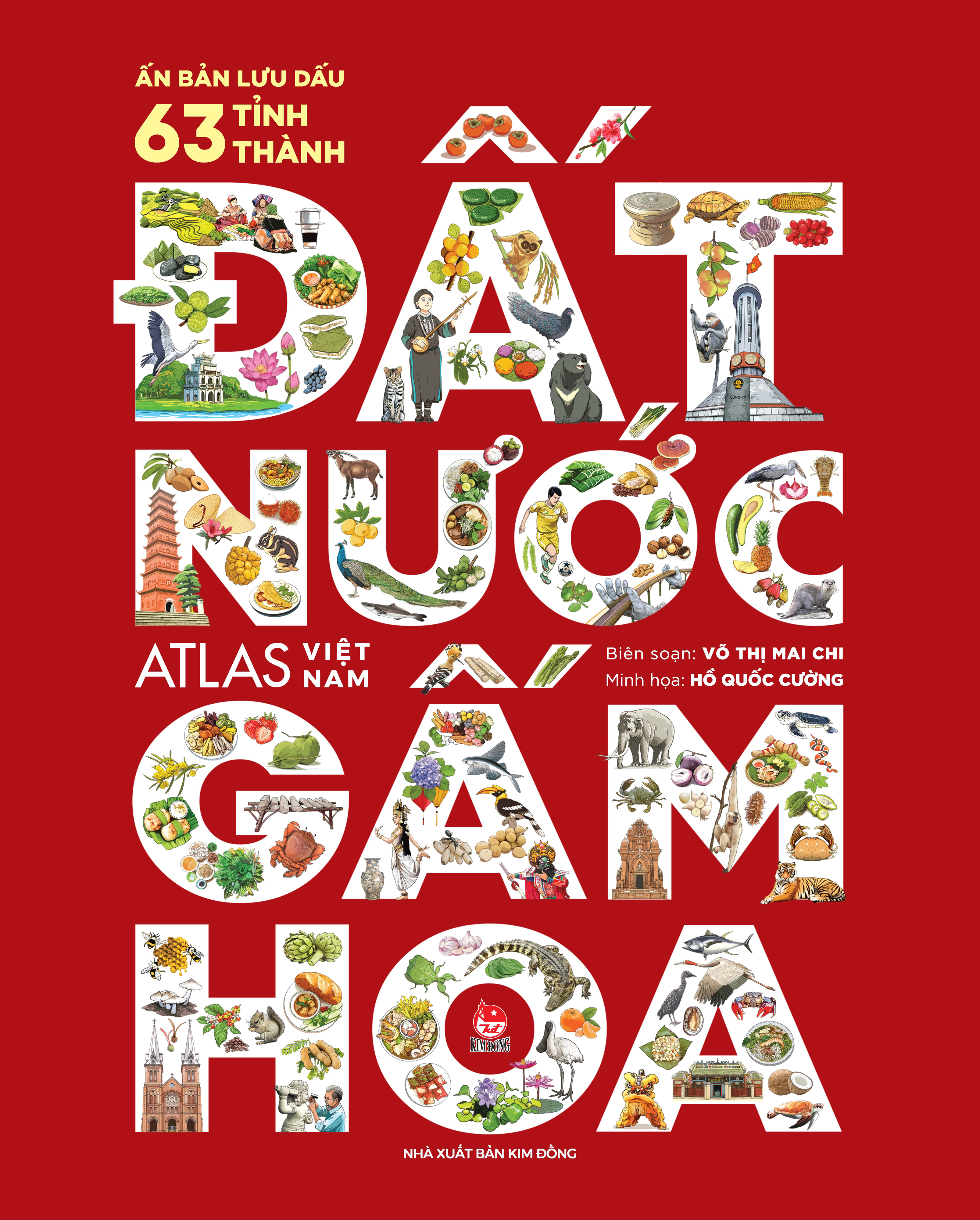 Bo
						
										
										Dat Nuoc Gam Hoa - Atlas Viet Nam - An Ban Luu Dau 63 Tinh Thanh - Bia Cung