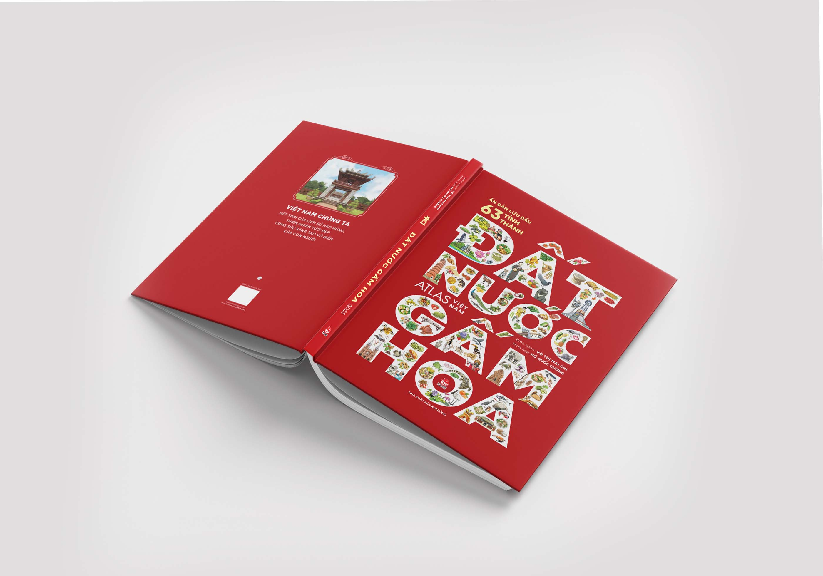 Bo
						
										
										Dat Nuoc Gam Hoa - Atlas Viet Nam - An Ban Luu Dau 63 Tinh Thanh - Bia Cung