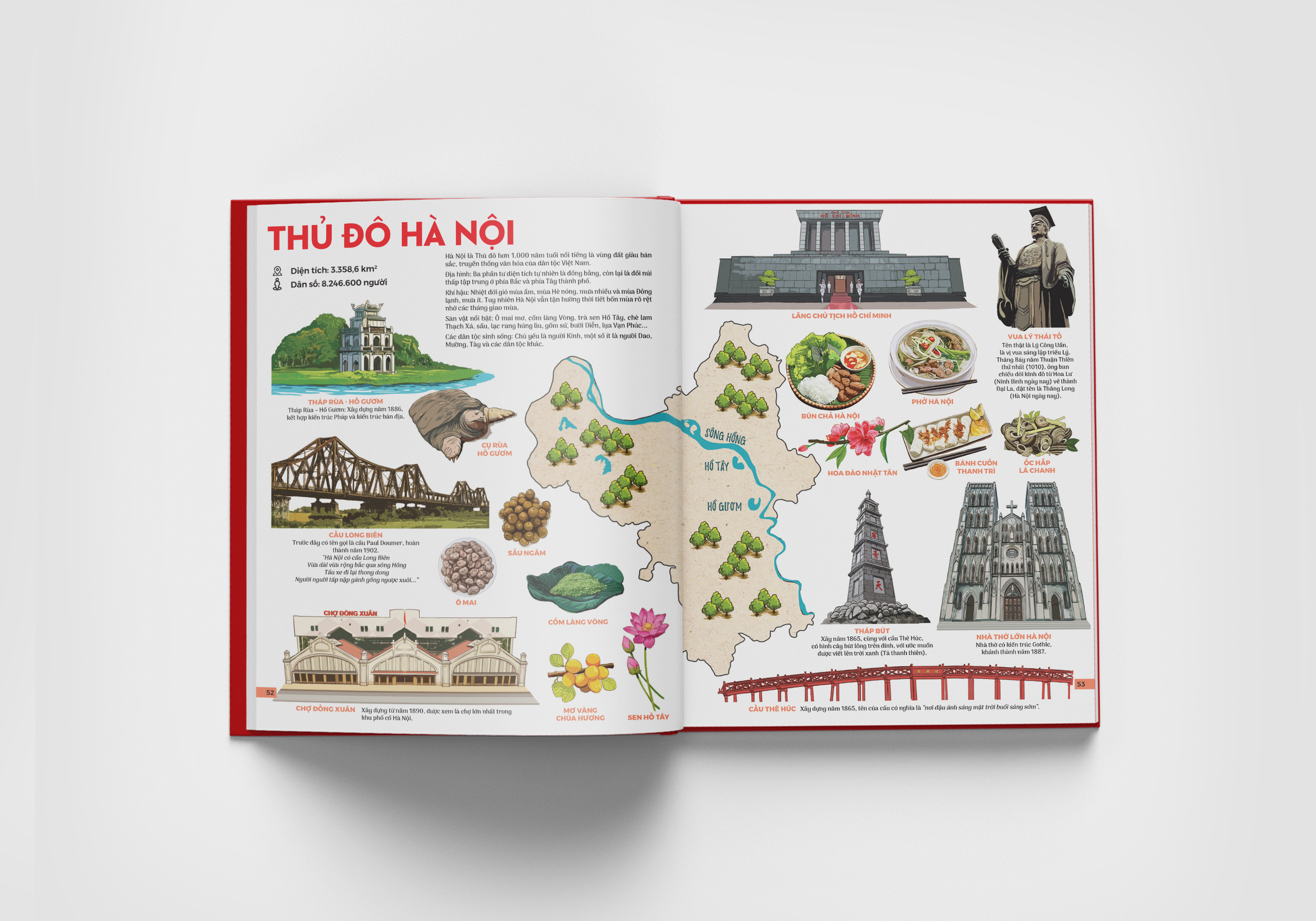 Bo
						
										
										Dat Nuoc Gam Hoa - Atlas Viet Nam - An Ban Luu Dau 63 Tinh Thanh - Bia Cung