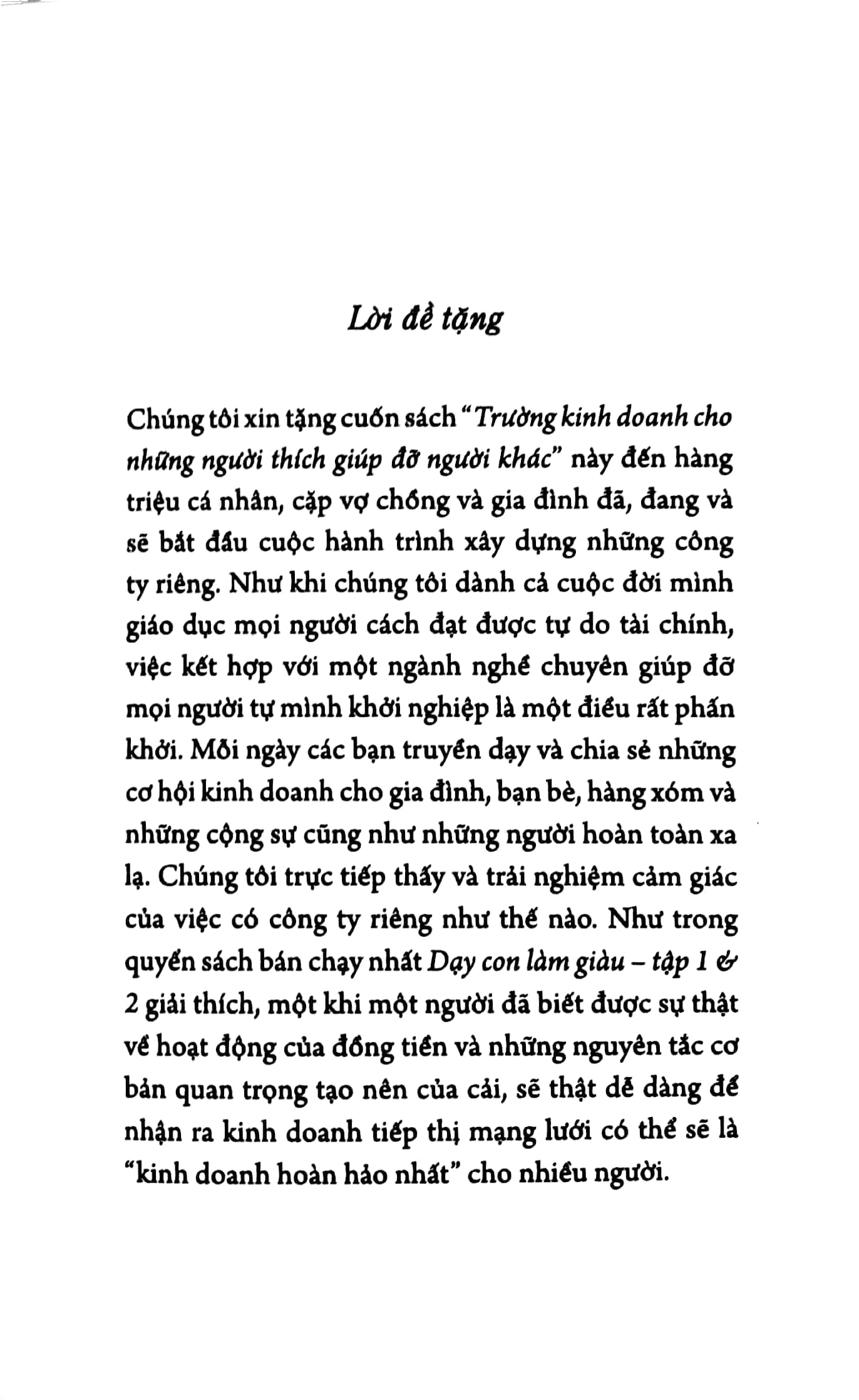bộ dạy con làm giàu 11 - trường dạy kinh doanh cho những người thích giúp đỡ người khác (2022)