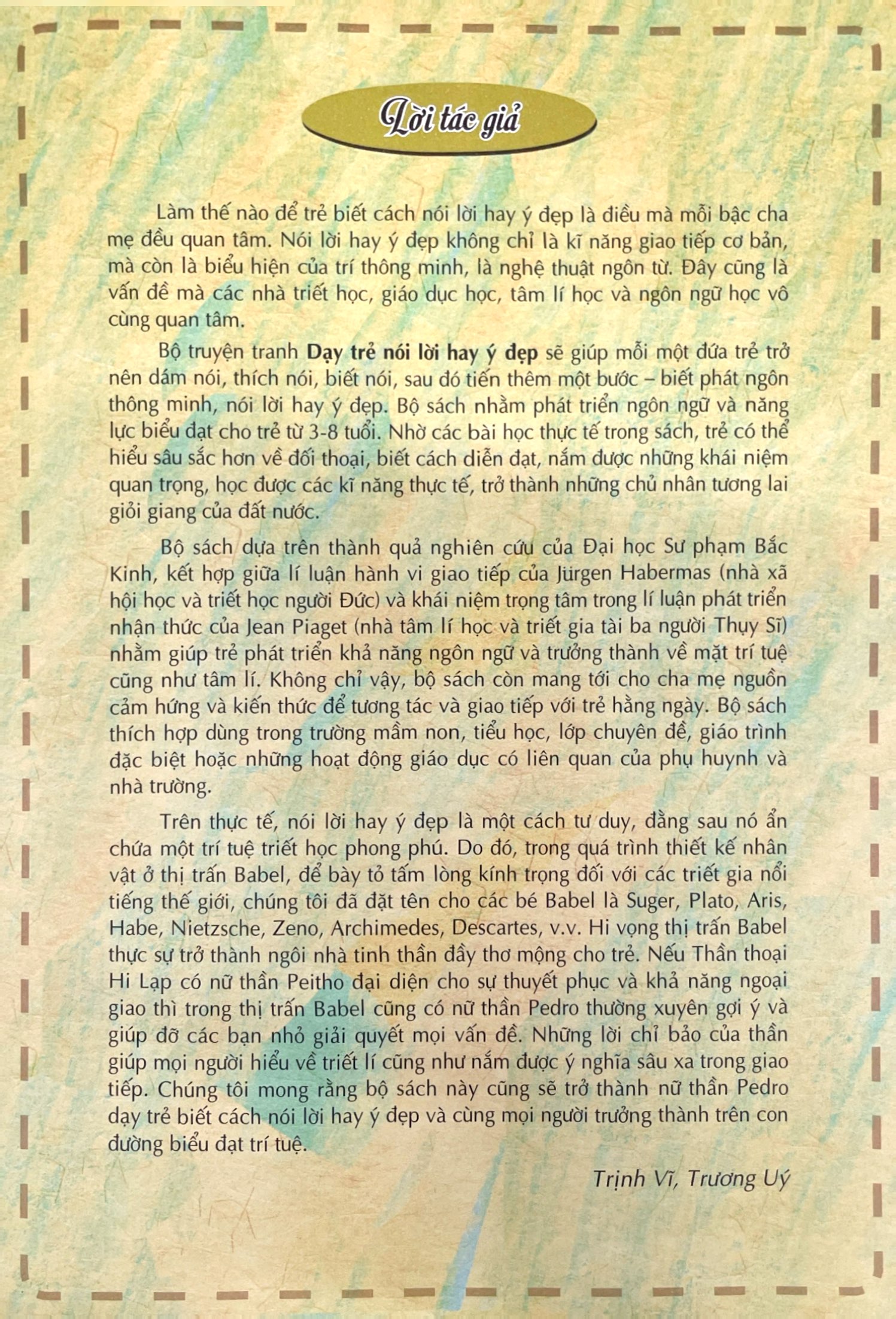 Bo
						
										
										Day Tre Noi Loi Hay Y Dep 2 - Hoa Tu Qua La Ma Ra