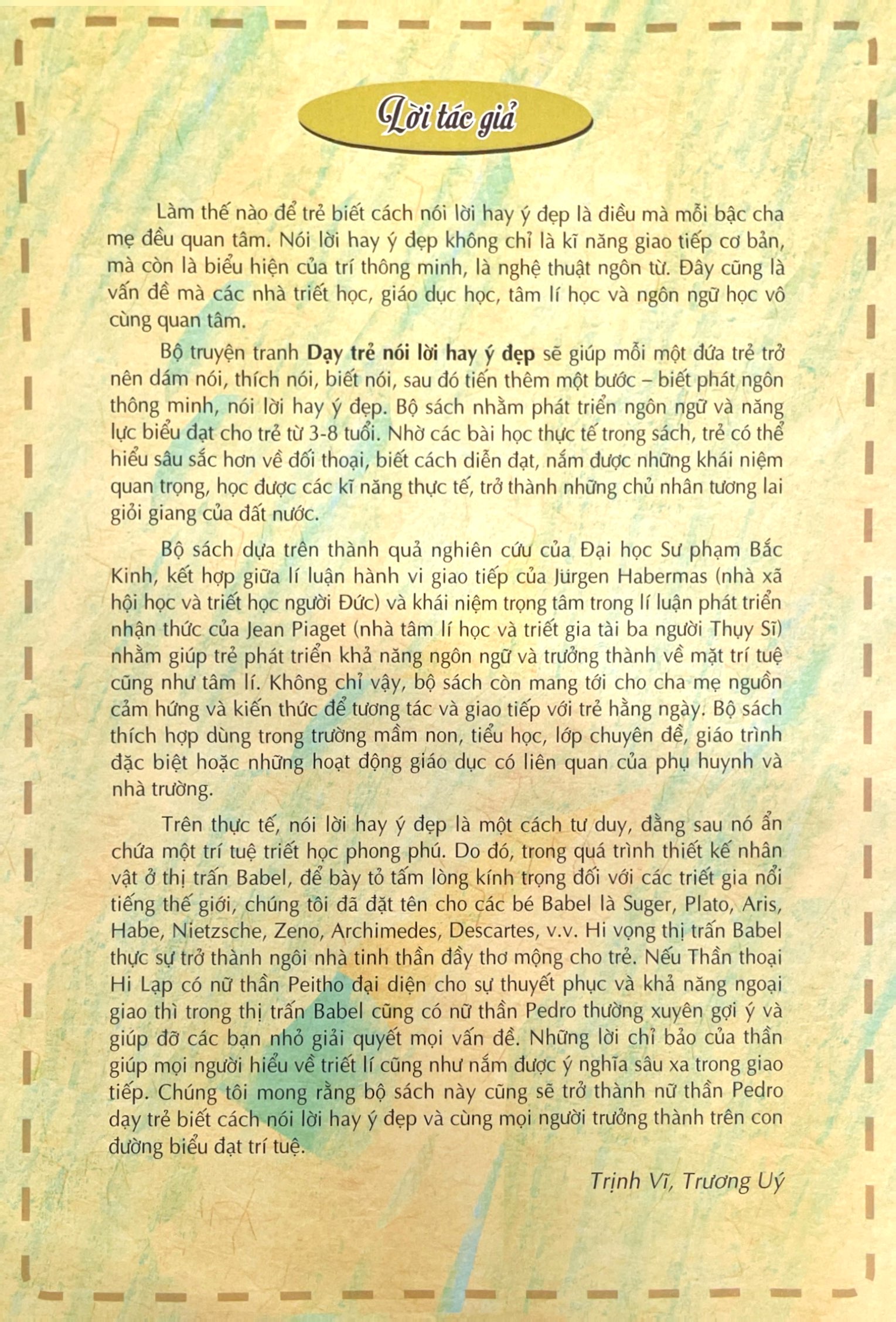 Bo
						
										
										Day Tre Noi Loi Hay Y Dep 6 - Tam Biet Frank Yeu Dau