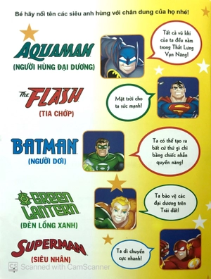 bộ dc. super friends - vừa học vừa chơi cùng các siêu anh hùng t4 (tặng kèm đề can bóc dán)
