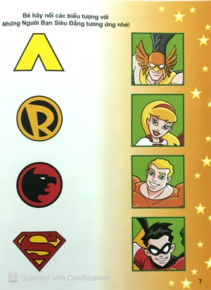 bộ dc. super friends - vừa học vừa chơi cùng các siêu anh hùng t4 (tặng kèm đề can bóc dán)