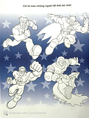 bộ dc. super friends - vừa học vừa chơi cùng các siêu anh hùng t4 (tặng kèm đề can bóc dán)