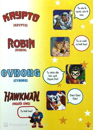 bộ dc. super friends - vừa học vừa chơi cùng các siêu anh hùng t5 (tặng kèm đề can bóc dán)