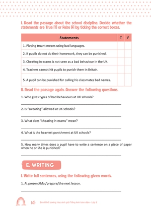 bộ đề bồi dưỡng học sinh giỏi tiếng anh toàn diện lớp 6