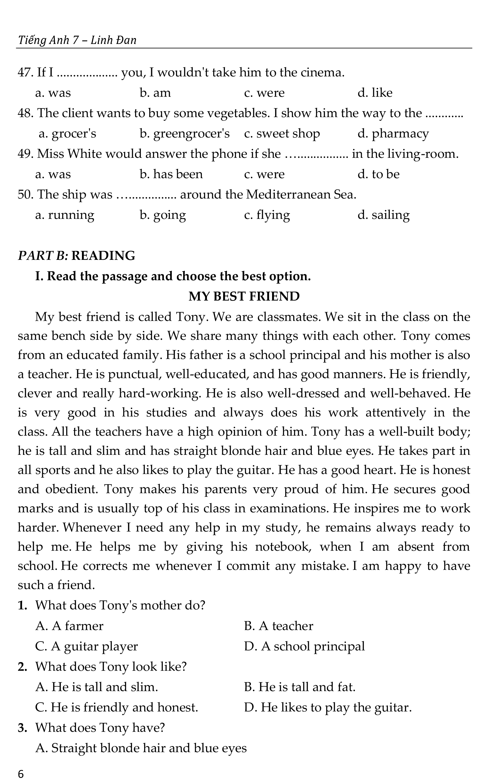 bộ đề bồi dưỡng học sinh giỏi tiếng anh toàn diện lớp 7