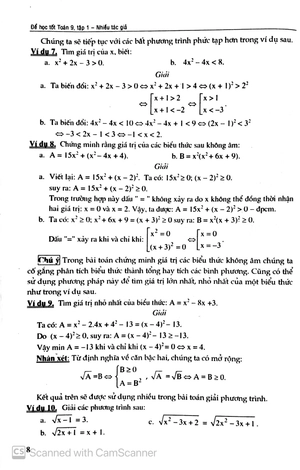 bộ để học tốt toán 9 - tập 1