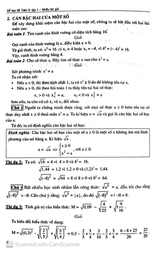 bộ để học tốt toán 9 - tập 1