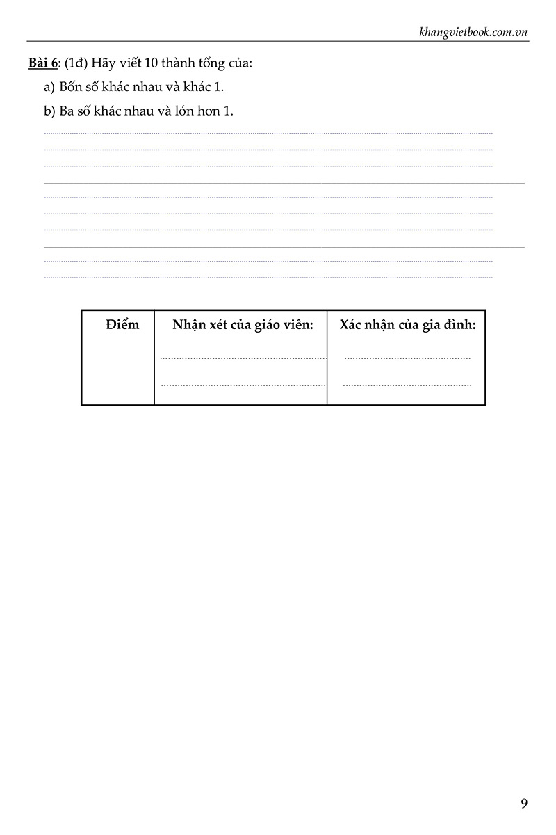 bộ đề kiểm tra đánh giá năng lực học sinh lớp 1 (biên soạn theo chương trình sách giáo khoa mới)