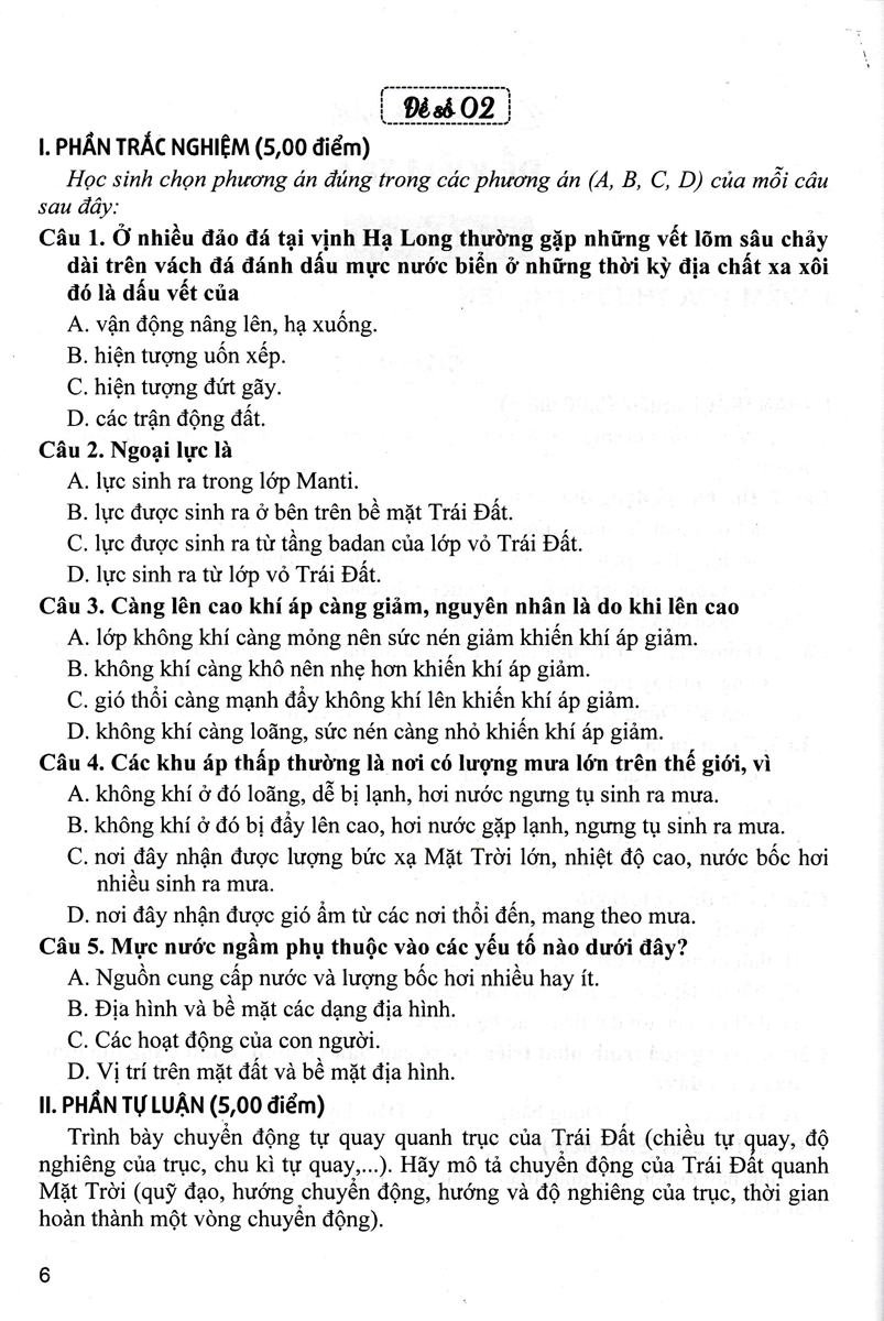 bộ đề kiểm tra địa lí 10