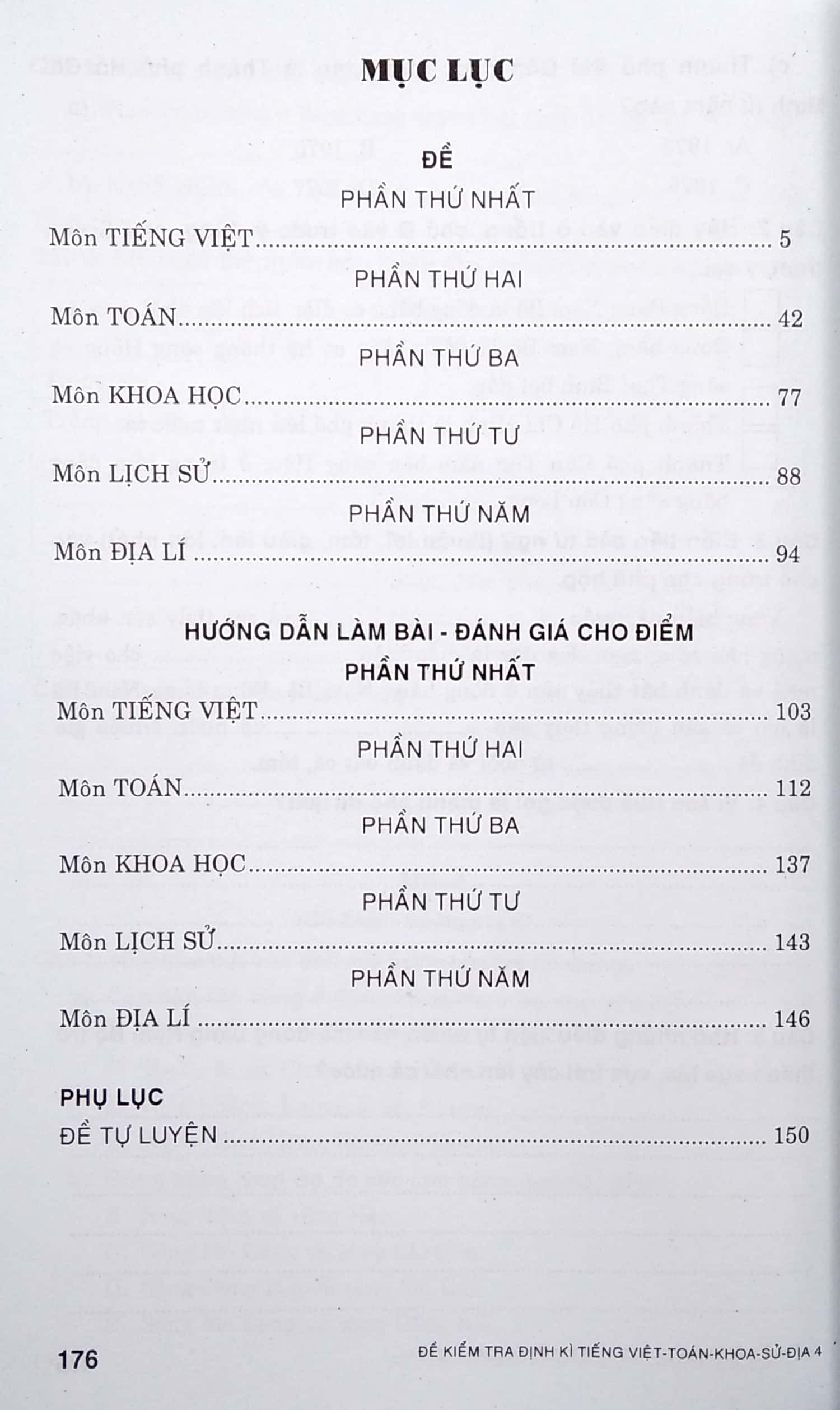 bộ đề kiểm tra định kì tiếng việt - toán - khoa học - lịch sử - địa lí 4