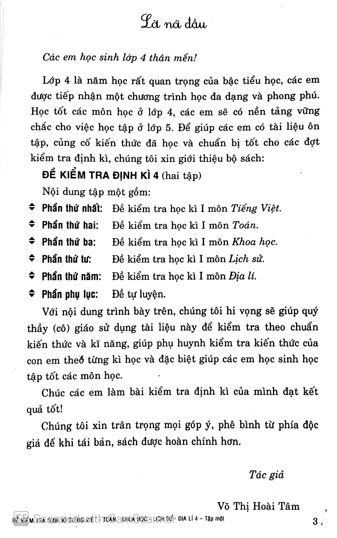 bộ đề kiểm tra định kỳ tiếng việt - toán- khoa học- lịch sử -địa lí 4 - tập 1