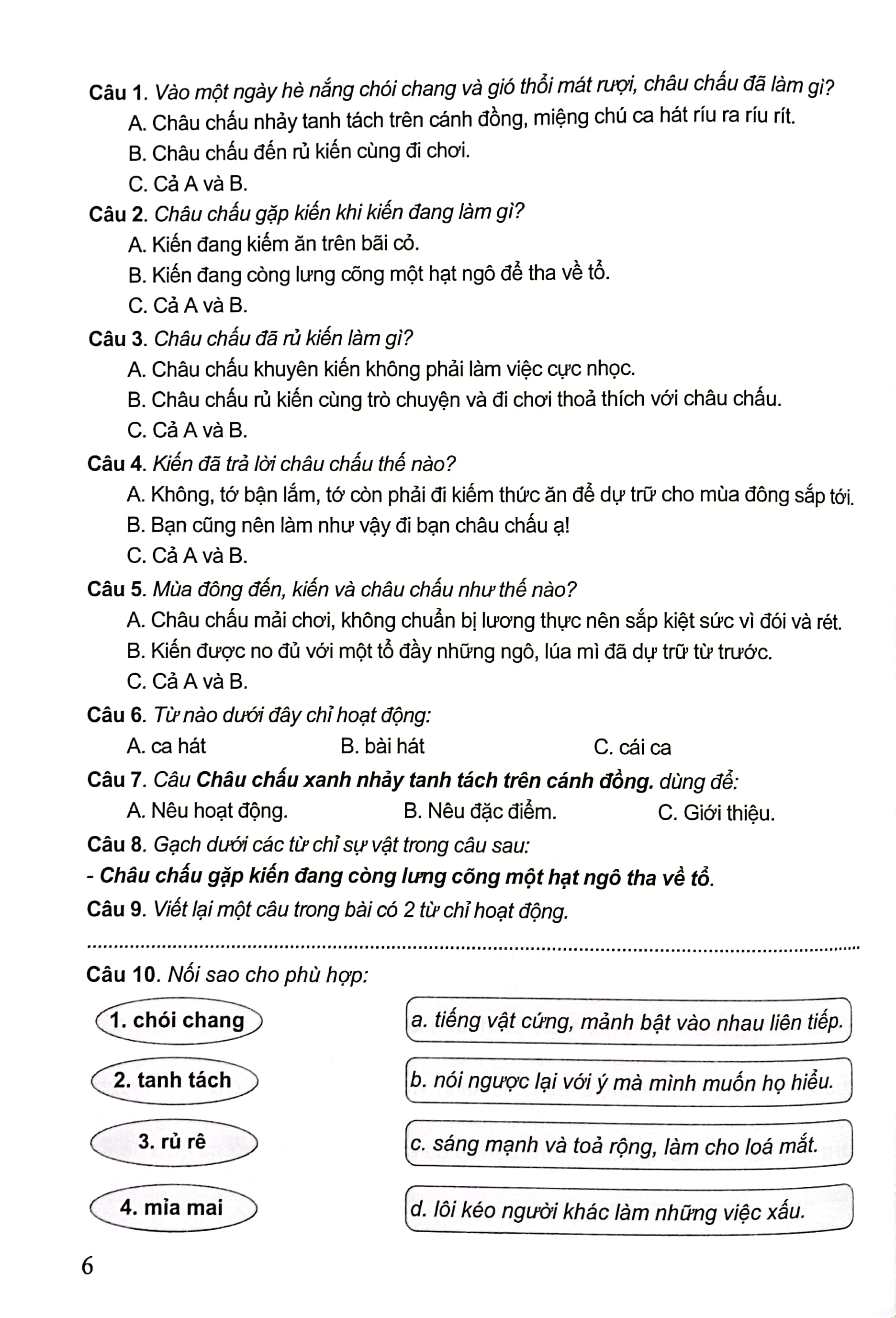 bộ đề kiểm tra môn tiếng việt lớp 2 (kn)