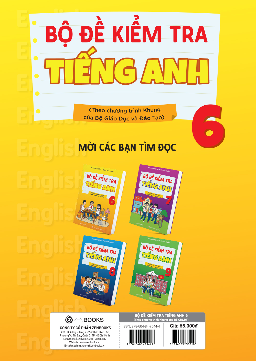 bộ đề kiểm tra tiếng anh 6 (theo chương trình khung của bộ giáo dục và đào tạo)
