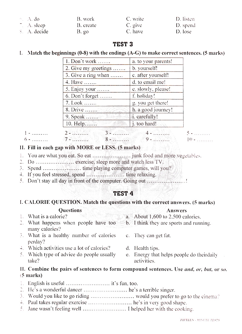 bộ đề kiểm tra tiếng anh 7