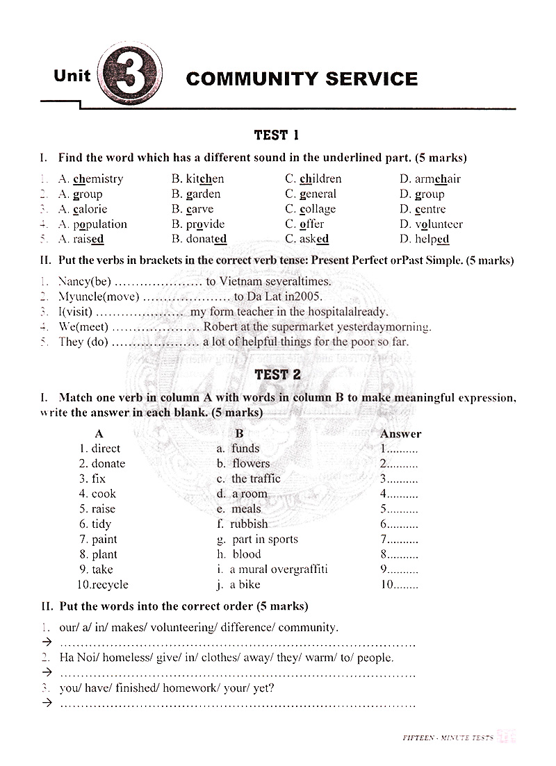 bộ đề kiểm tra tiếng anh 7