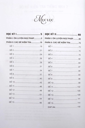 bộ đề kiểm tra tiếng anh 7 (theo chương trình mới của bộ giáo dục và đào tạo)