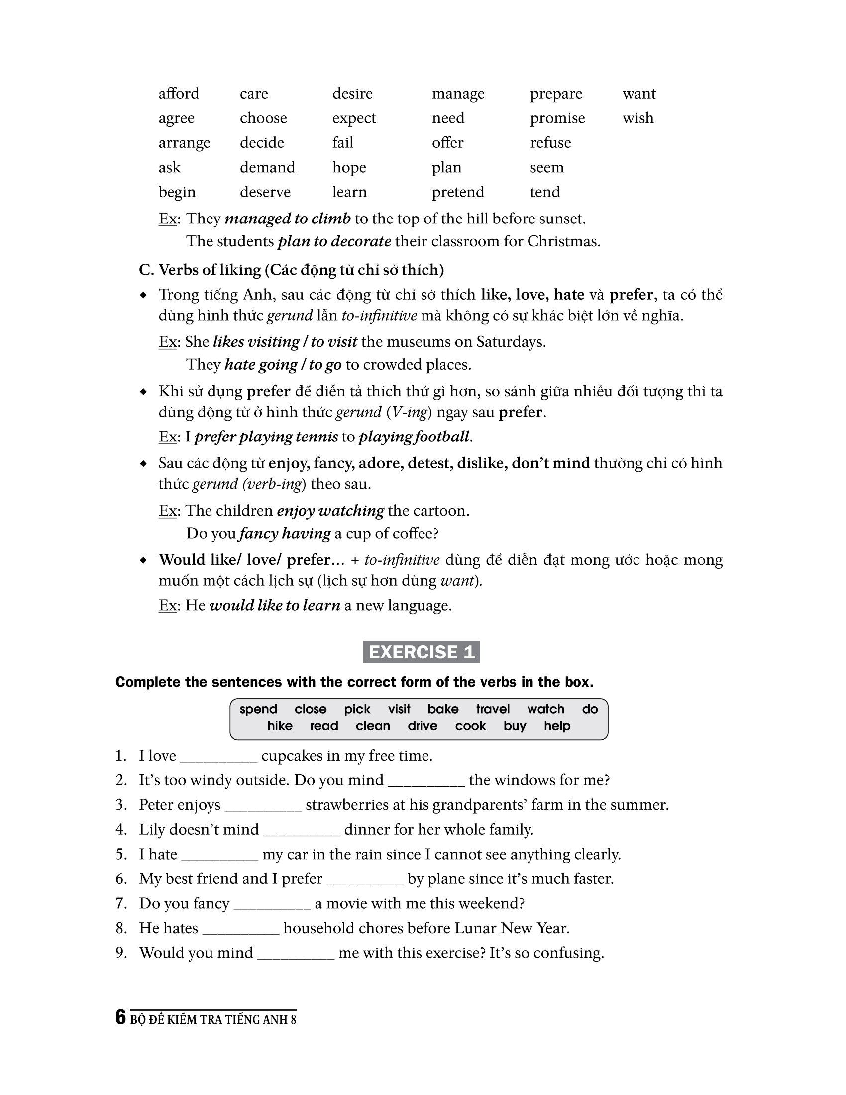 bộ đề kiểm tra tiếng anh 8 (chương trình thí điểm)