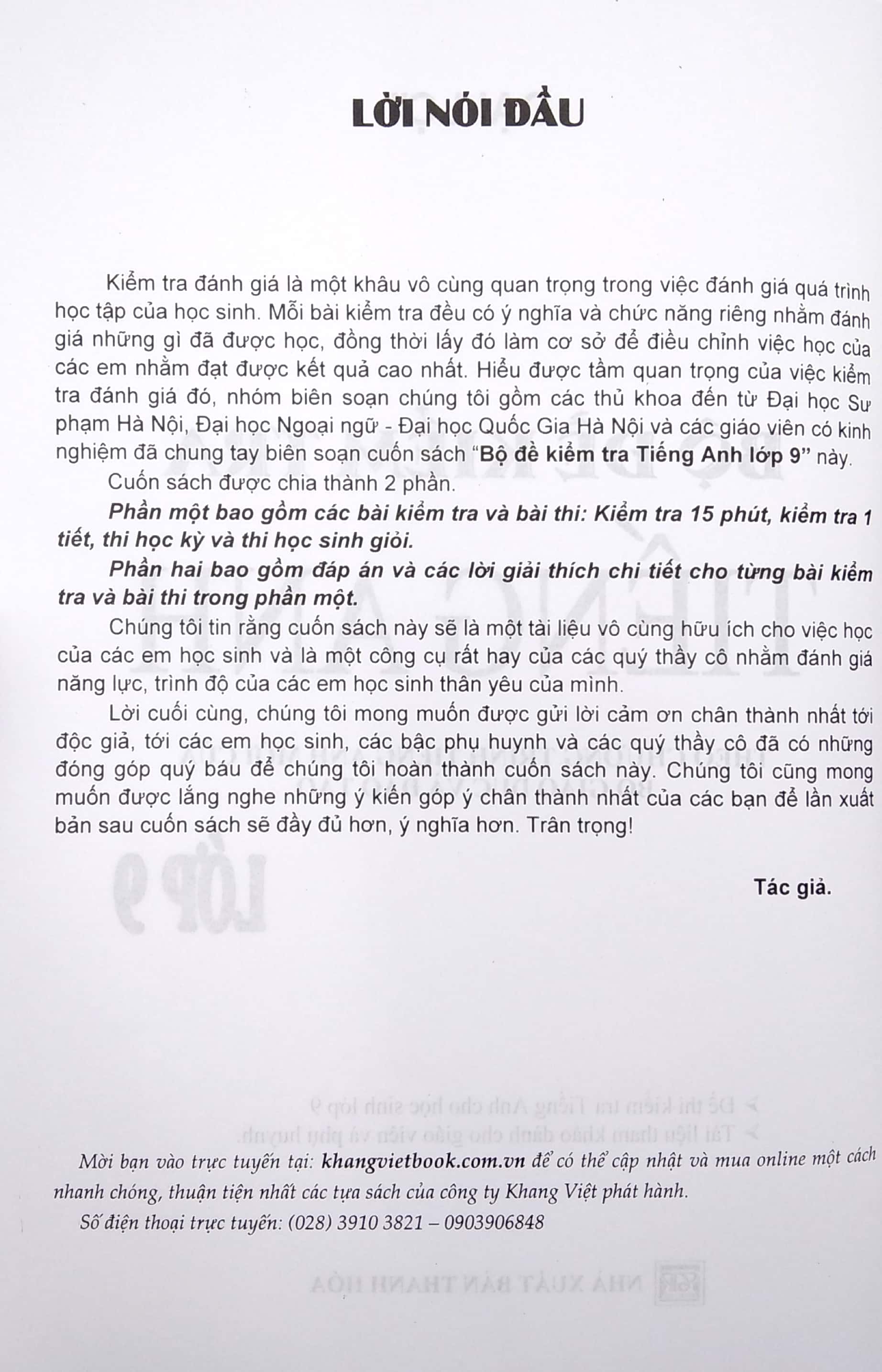 bộ đề kiểm tra tiếng anh 9