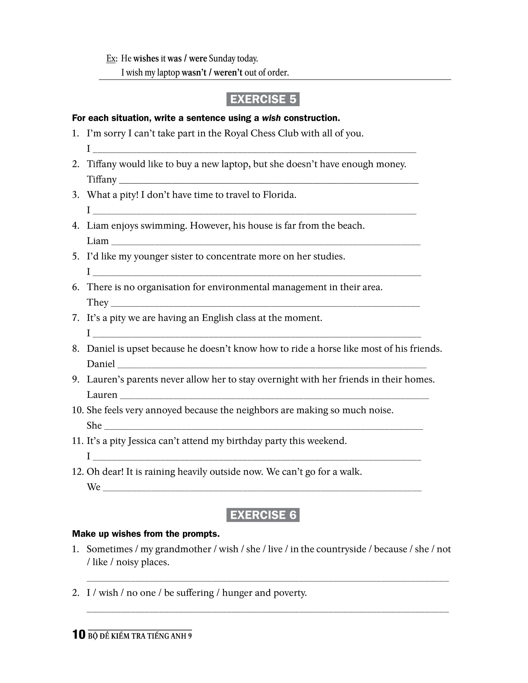 bộ đề kiểm tra tiếng anh 9 (chương trình thí điểm)