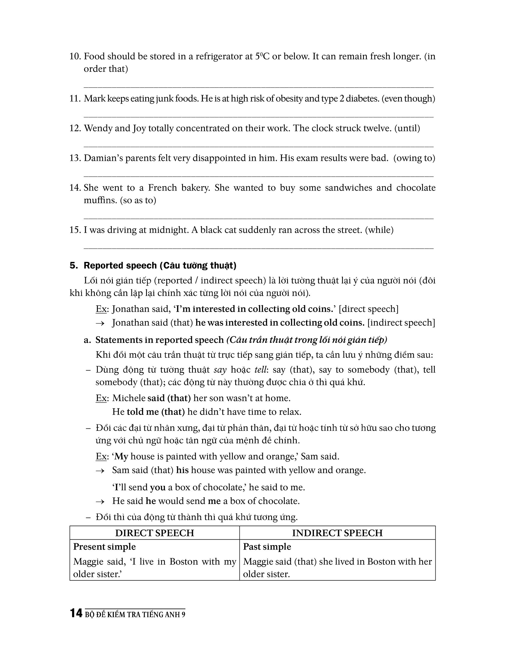 bộ đề kiểm tra tiếng anh 9 (chương trình thí điểm)