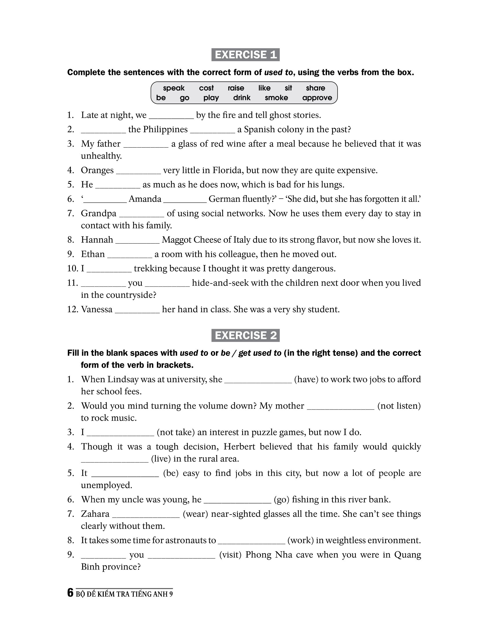 bộ đề kiểm tra tiếng anh 9 (chương trình thí điểm)