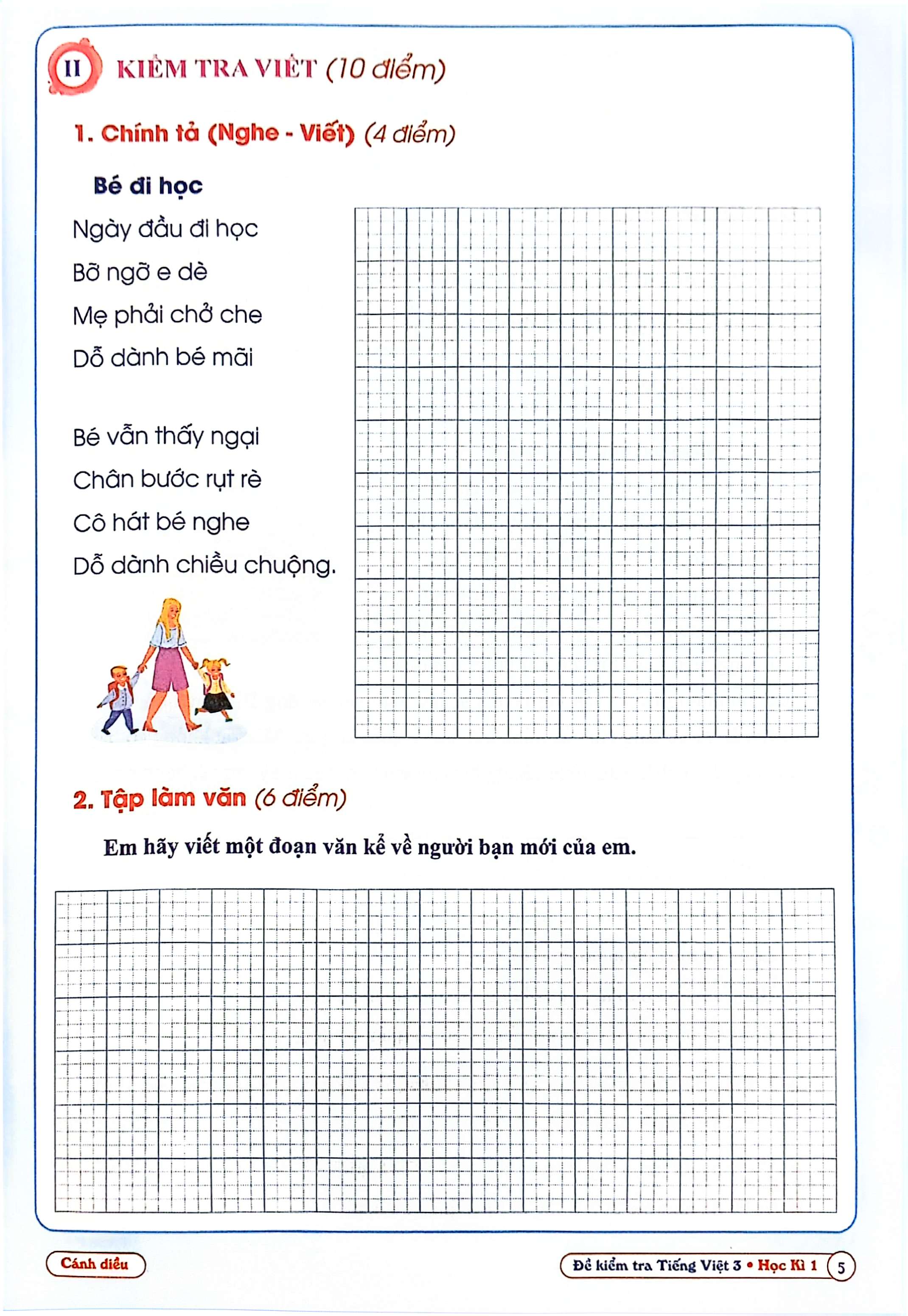 bộ đề kiểm tra tiếng việt 3 - học kì 1 (cánh diều) (2022)
