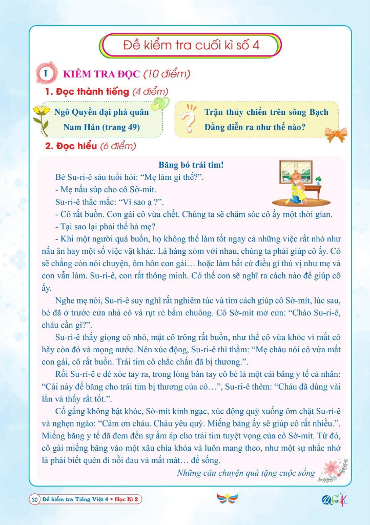 Bo
						
										
										De Kiem Tra Tieng Viet 4 - Hoc Ki 2 (Canh Dieu)