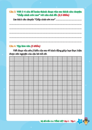 bộ đề kiểm tra tiếng việt lớp 4 - tập 1 (kết nối)