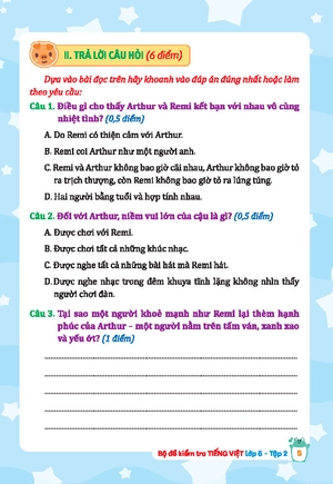 bộ đề kiểm tra tiếng việt lớp 5 - tập 2 (kết nối)