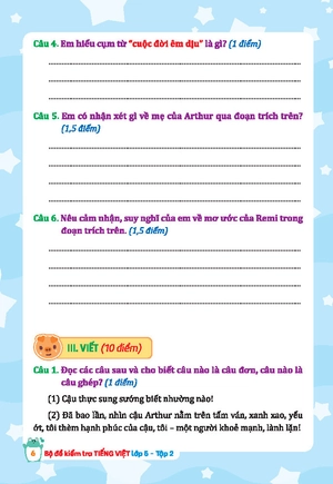 bộ đề kiểm tra tiếng việt lớp 5 - tập 2 (kết nối)