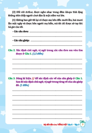 bộ đề kiểm tra tiếng việt lớp 5 - tập 2 (kết nối)
