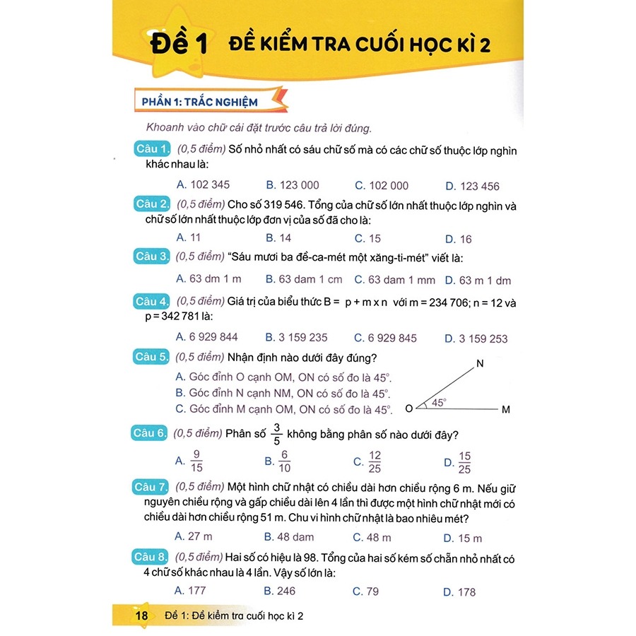 Bo
						
										
										De Kiem Tra Toan 4 - Hoc Ki 2 (Ket Noi Tri Thuc Voi Cuoc Song)