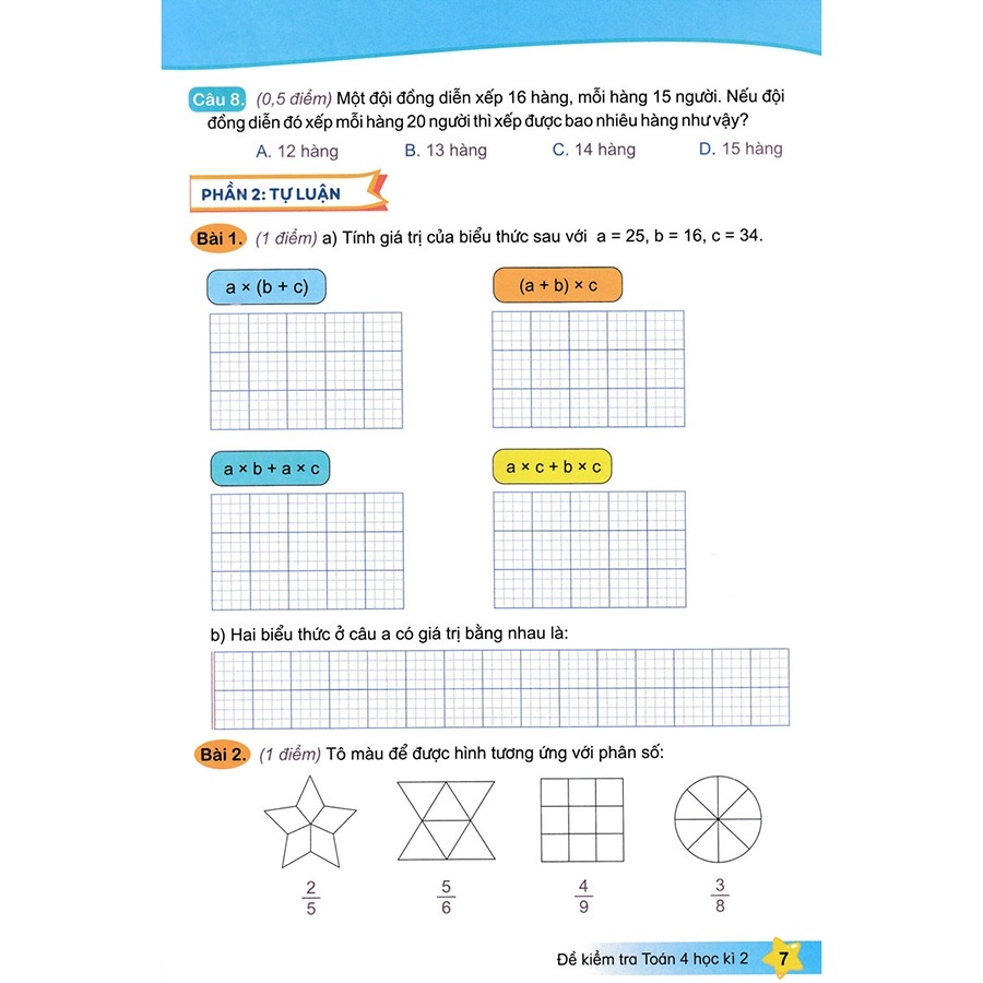 Bo
						
										
										De Kiem Tra Toan 4 - Hoc Ki 2 (Ket Noi Tri Thuc Voi Cuoc Song)