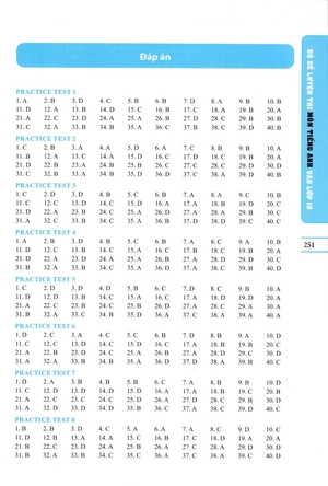 bộ đề luyện thi môn tiếng anh vào lớp 10 (có đáp án)