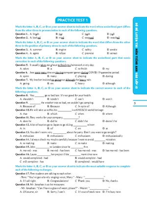 bộ đề luyện thi môn tiếng anh vào lớp 10 (có đáp án)