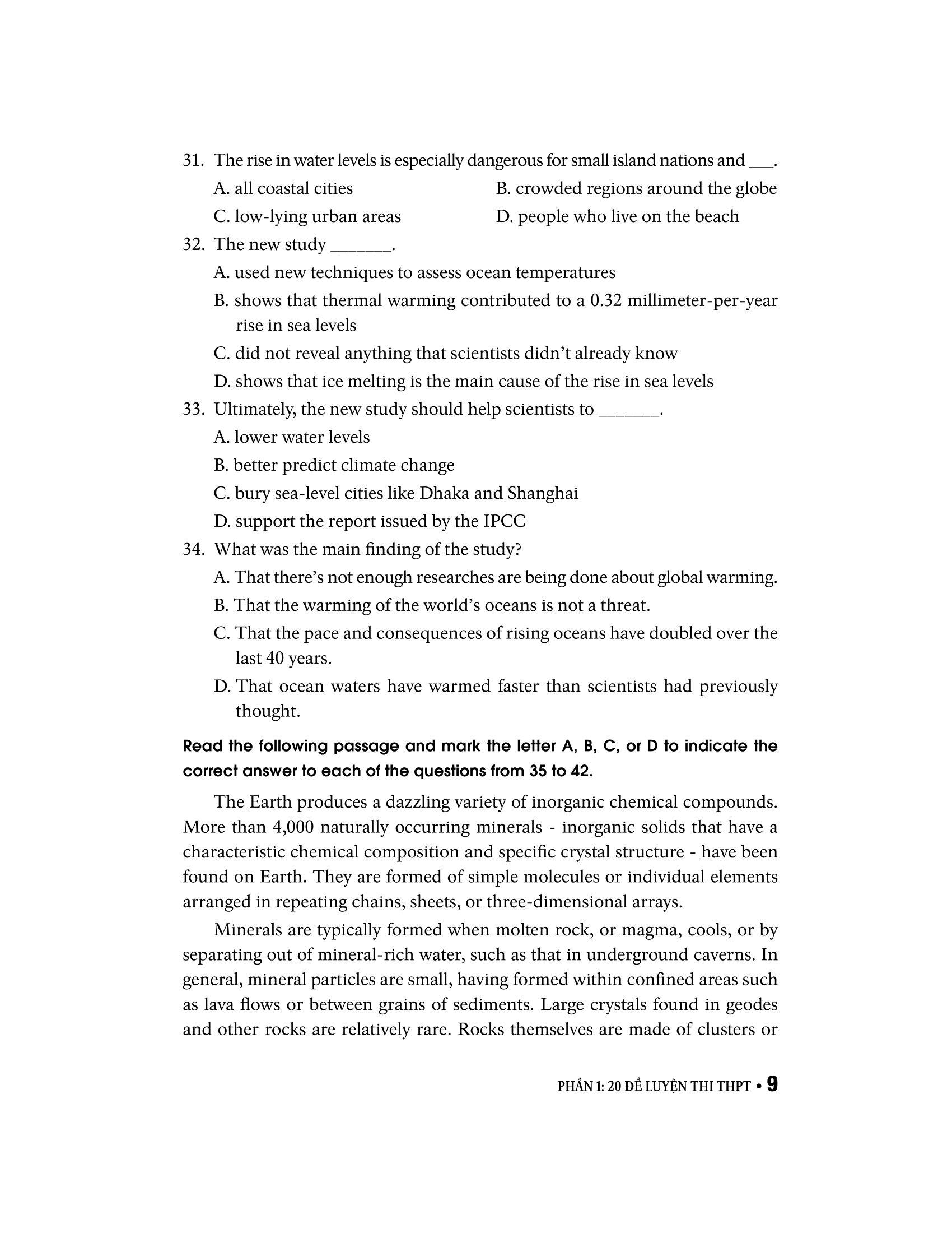 bộ đề luyện thi thpt môn tiếng anh (2022)