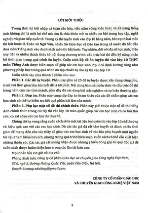 bộ đề ôn luyện thi vào lớp 10 thpt - môn tiếng anh