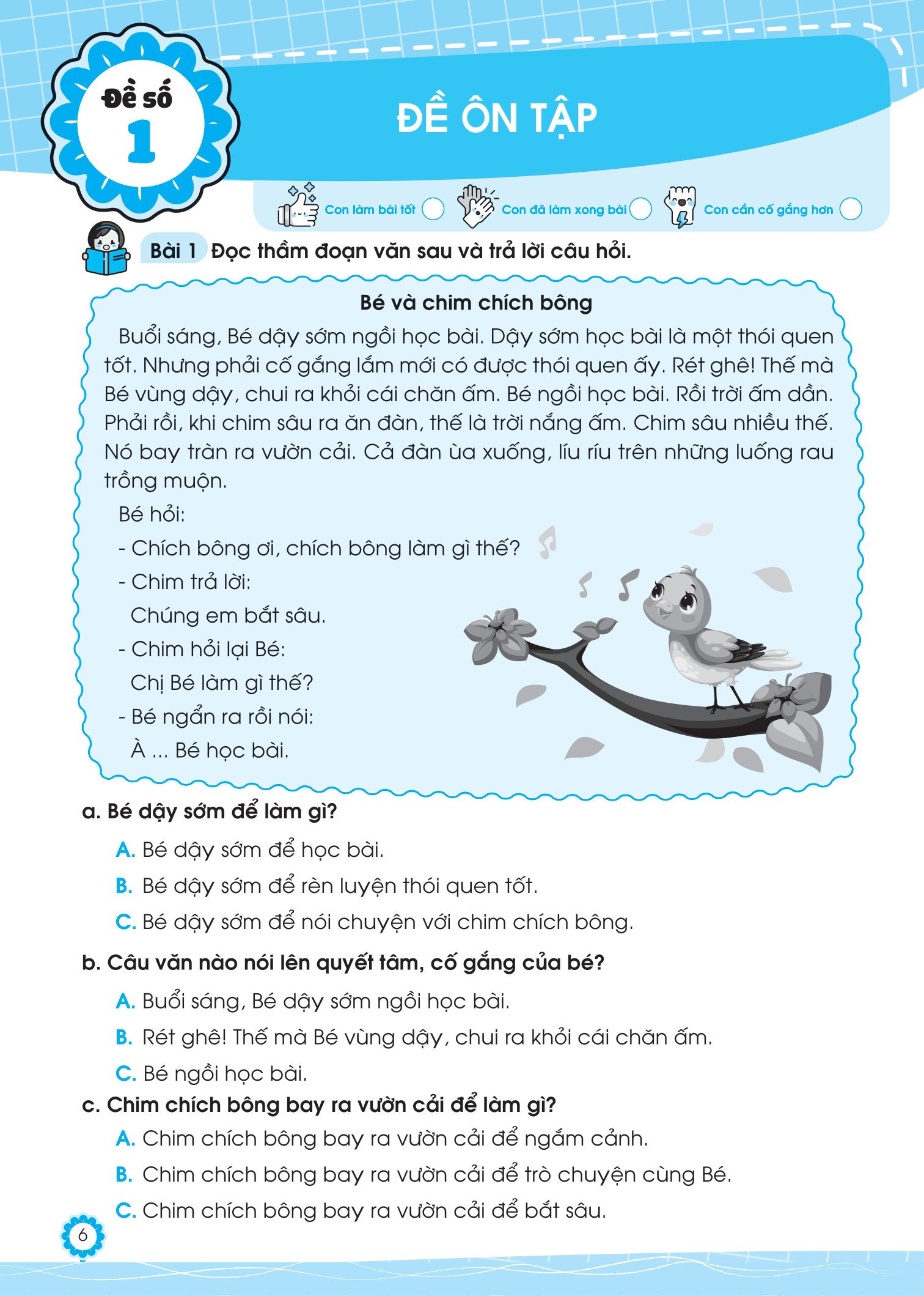 bộ đề ôn luyện và tự kiểm tra tiếng việt lớp 2 - tập 1