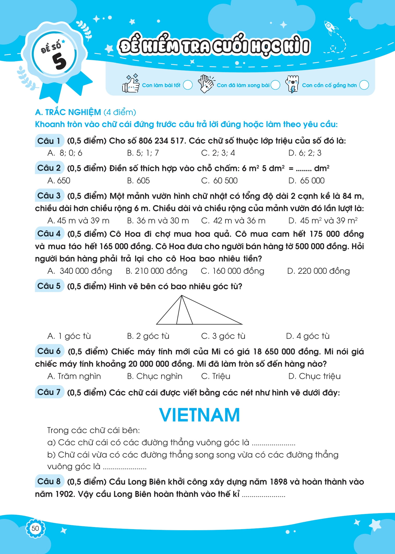Bo
						
										
										De On Luyen Va Tu Kiem Tra Toan 4 - Tap 1