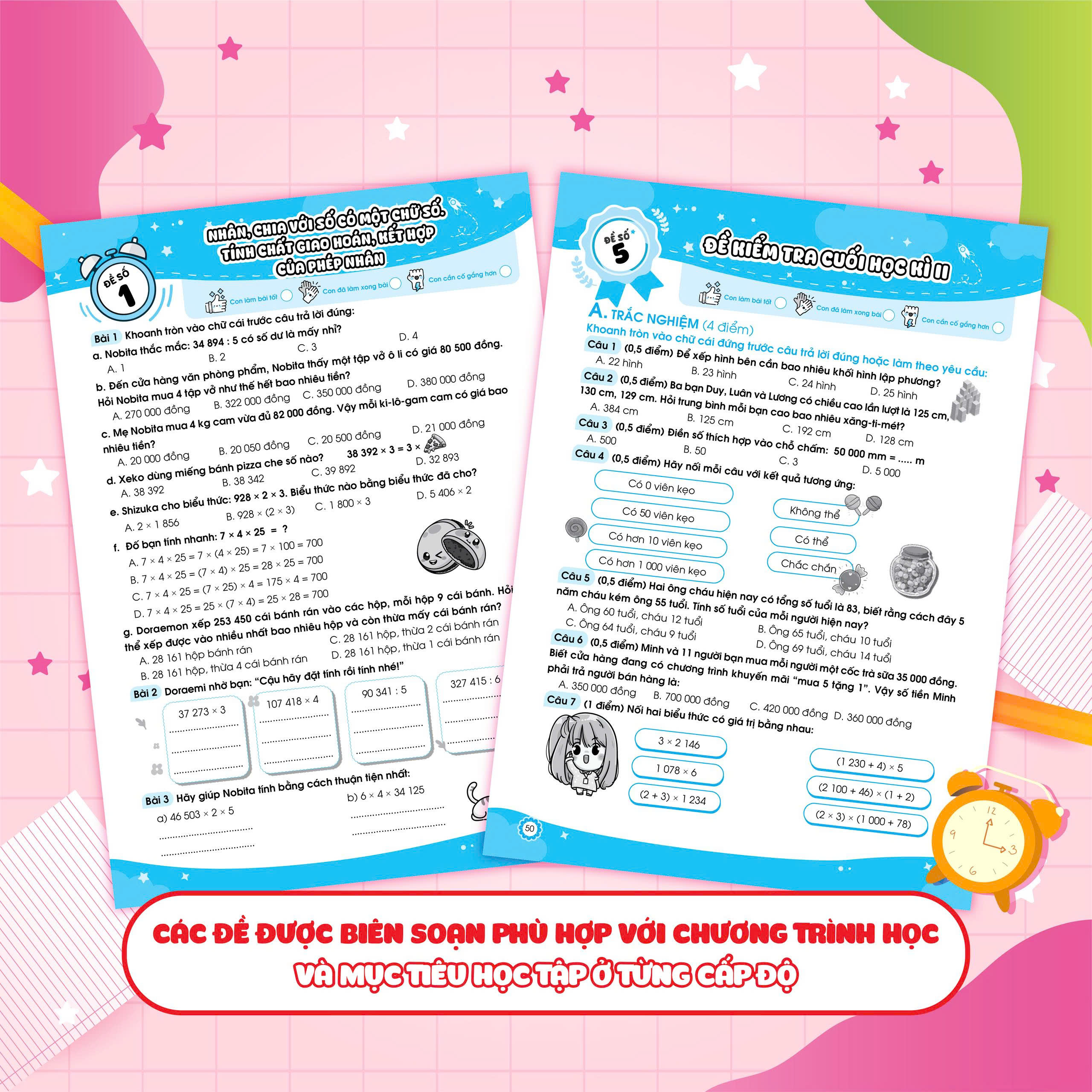 Bộ
						
										
										Đề Ôn Luyện Và Tự Kiểm Tra Toán 4 - Tập 2