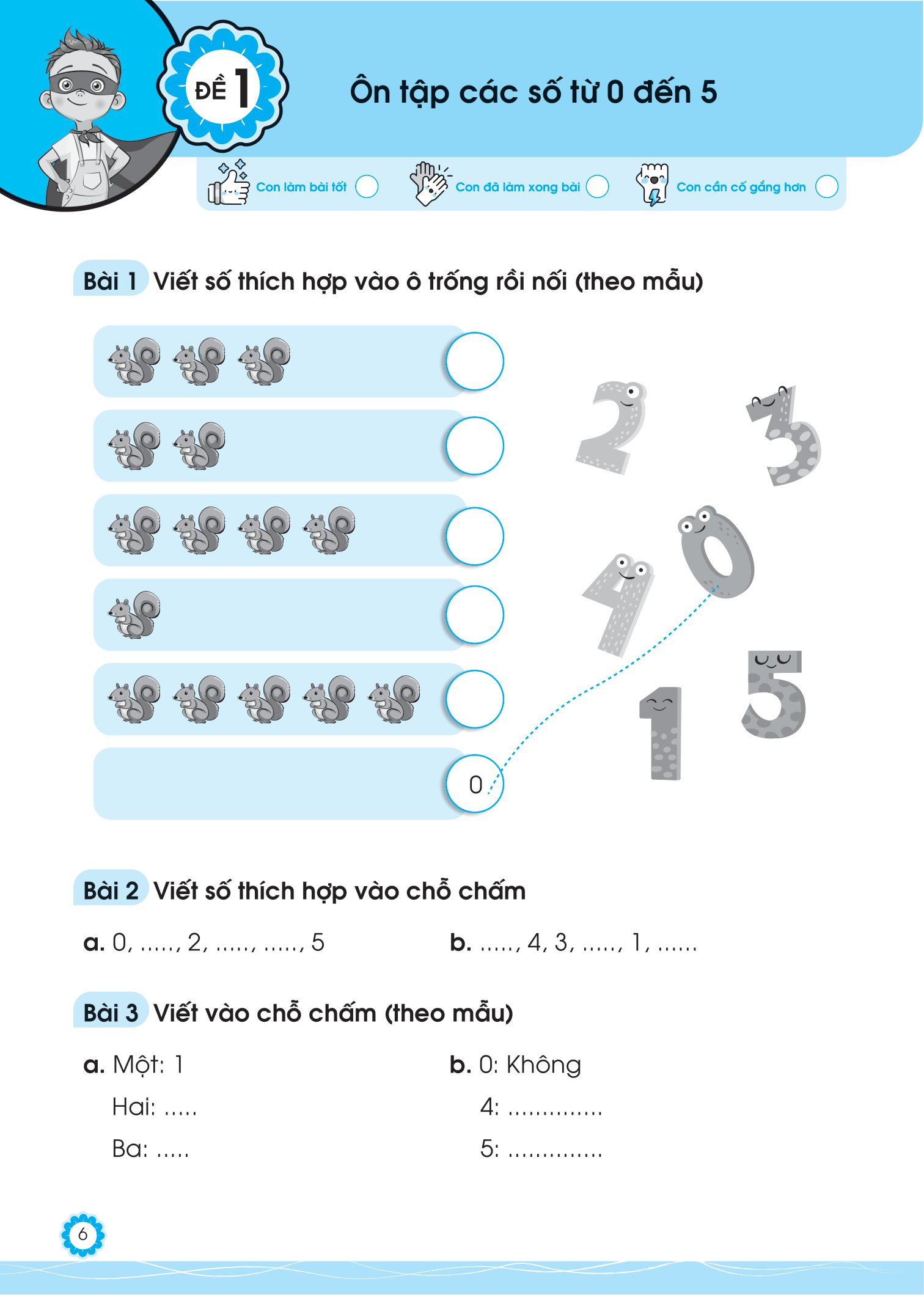 bộ đề ôn luyện và tự kiểm tra toán lớp 1 - tập 1