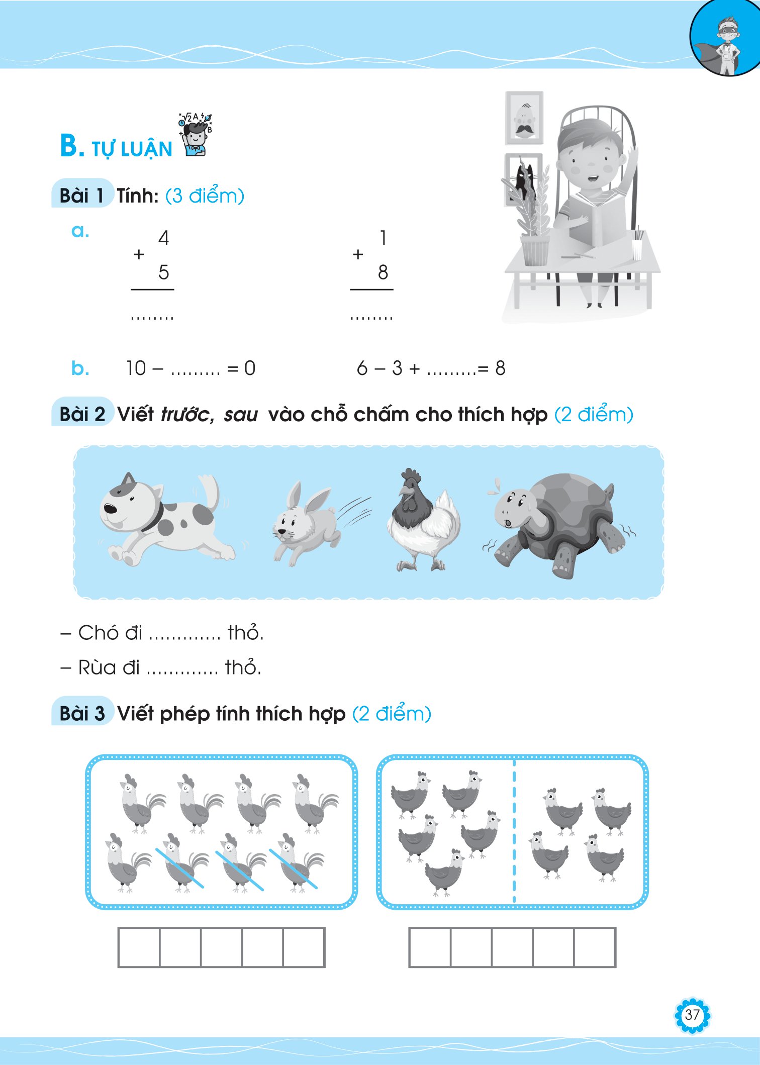bộ đề ôn luyện và tự kiểm tra toán lớp 1 - tập 1