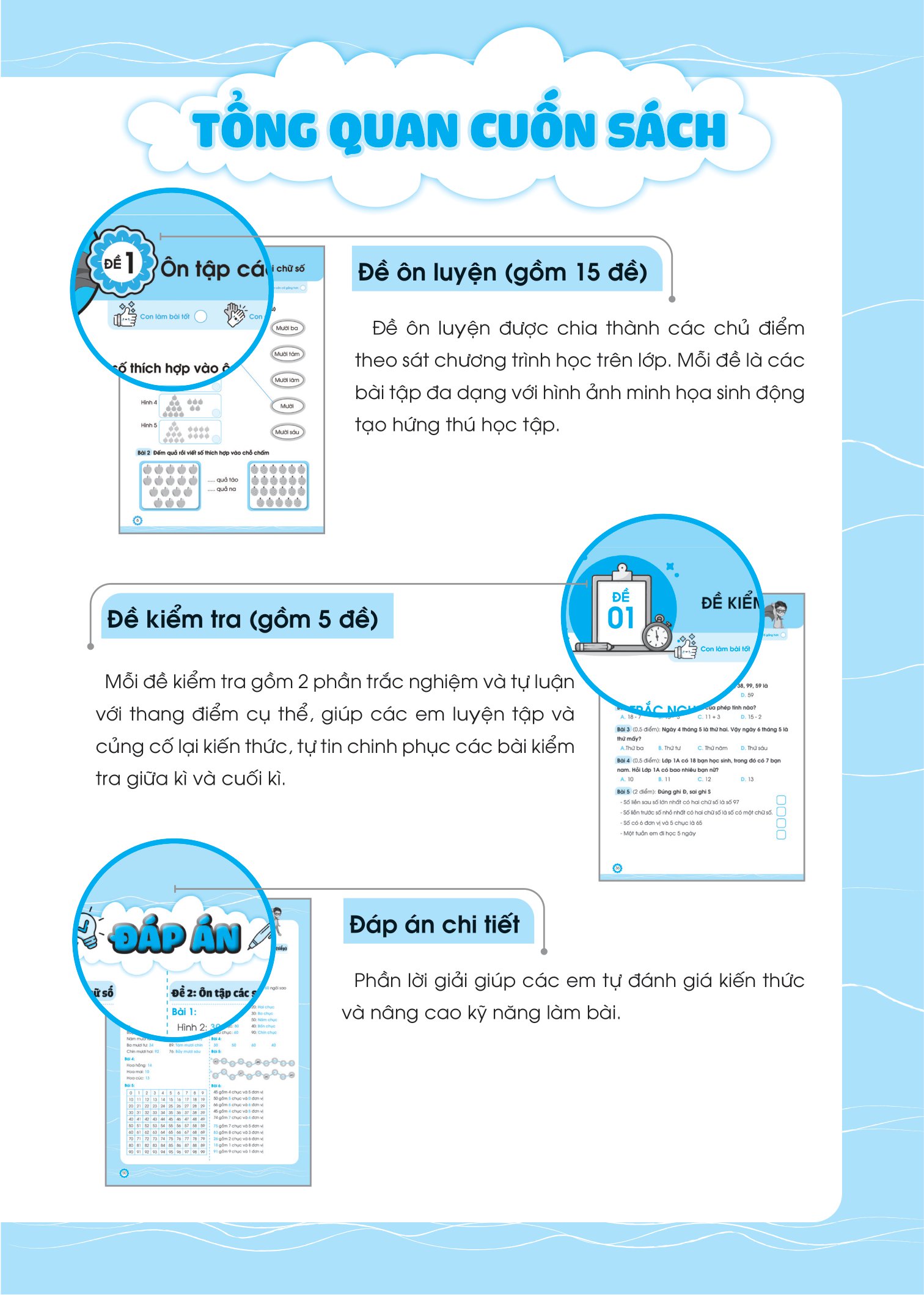 bộ đề ôn luyện và tự kiểm tra toán lớp 1 - tập 2