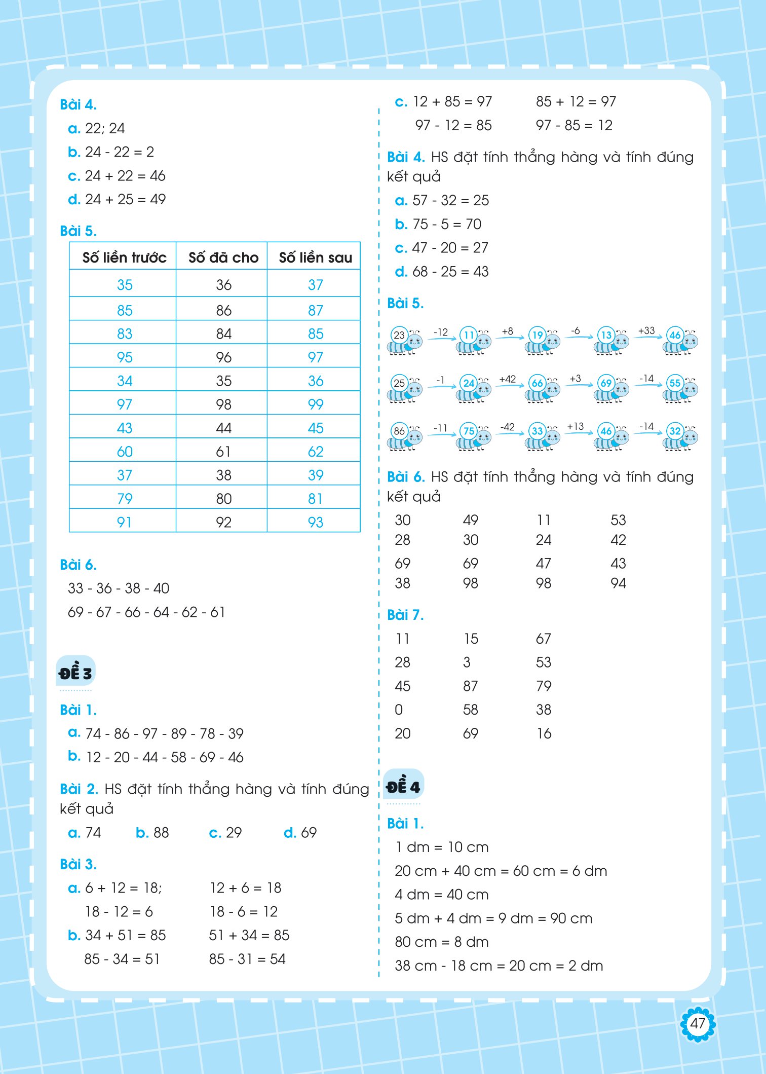 bộ đề ôn luyện và tự kiểm tra toán lớp 2 - tập 1