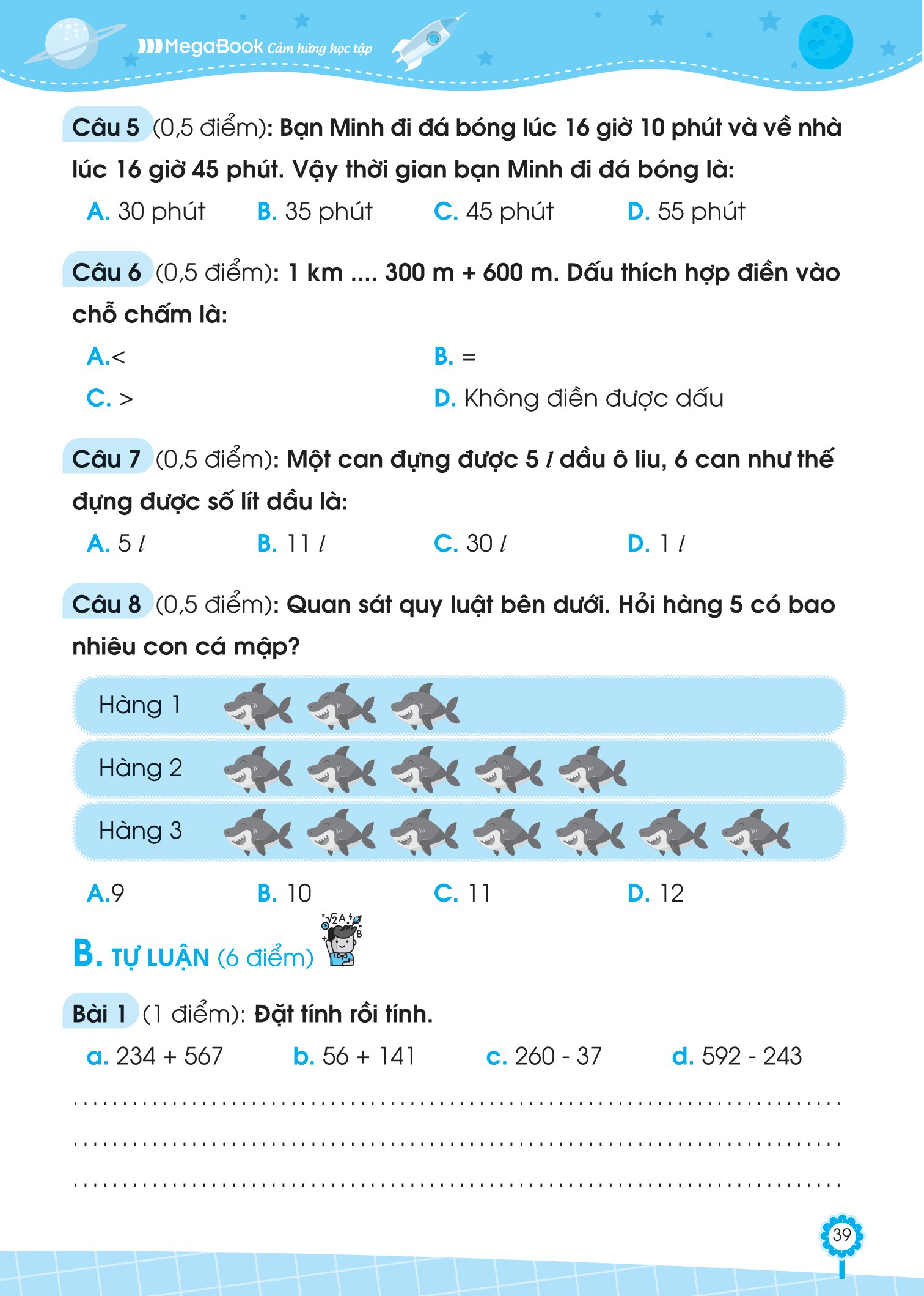 bộ đề ôn luyện và tự kiểm tra toán lớp 2 - tập 2