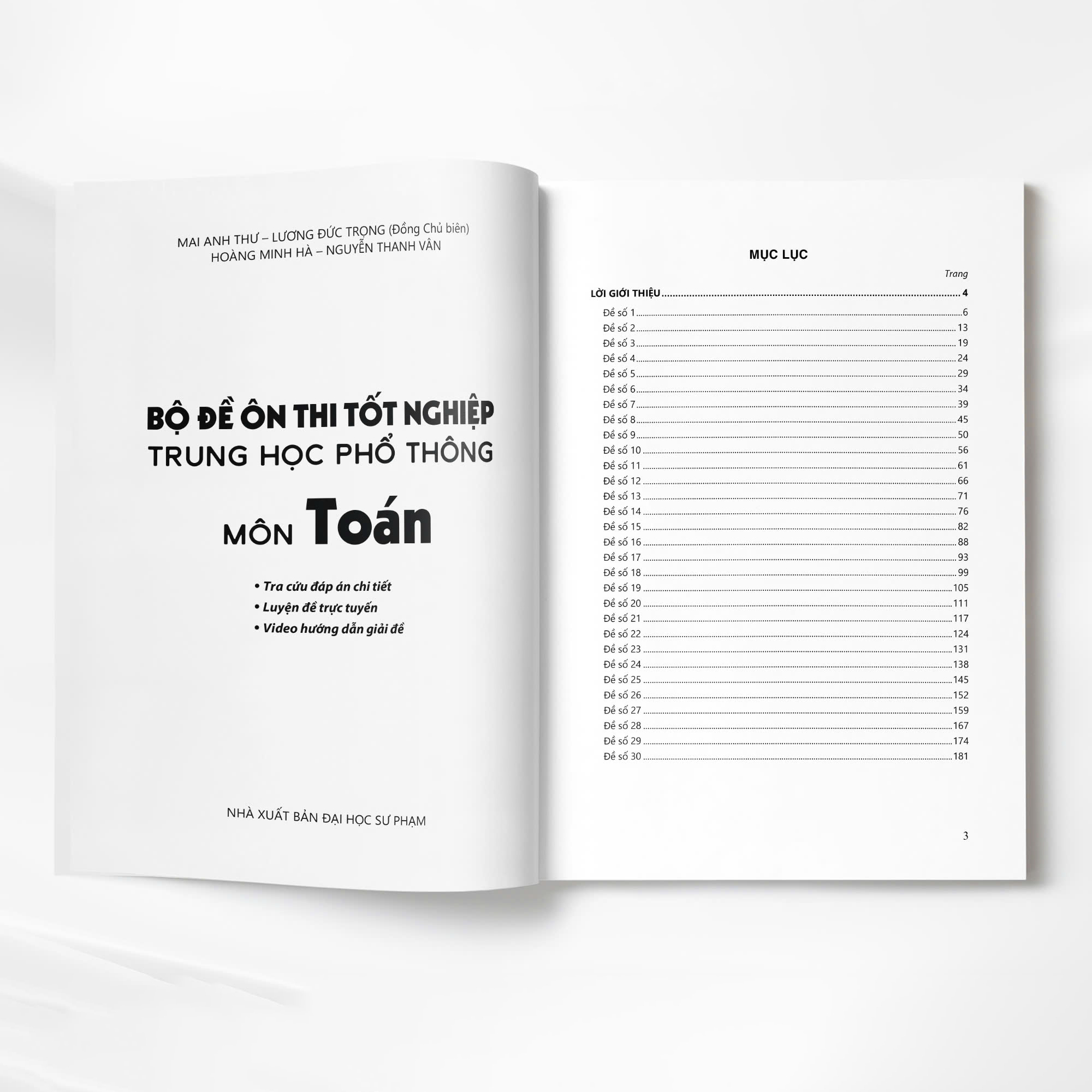 Bộ Đề Ôn Thi Tốt Nghiệp Trung Học Phổ Thông - Môn Toán